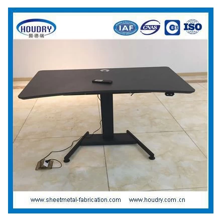 Çin computer office furniture standing desk with hutch üretici firma