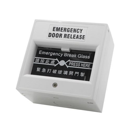 Alarm system Green Emergency breakglass exit button emergency break ...