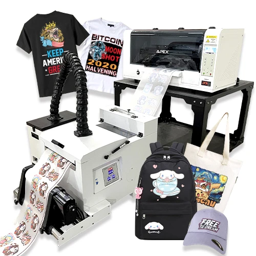 A3 DTF Printer With Double XP600 Print Head Microtec Heat Press