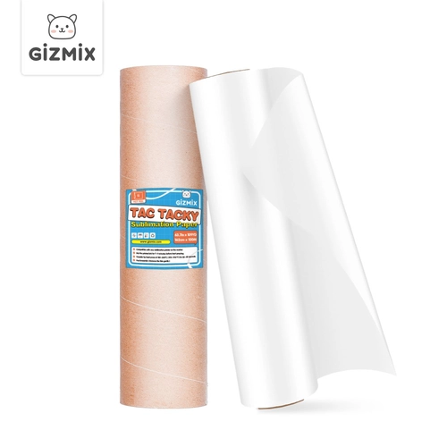 Gizmix TAC Tacky Sublimation Paper 100g – Light Tack for Polyester ...