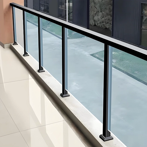 Most safe glass balustrade tempered laminated glass railings frame ...