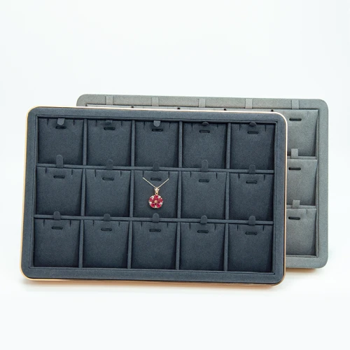 China wooden jewelry display serving tray stock wholesales jewelry display supplier manufacturer