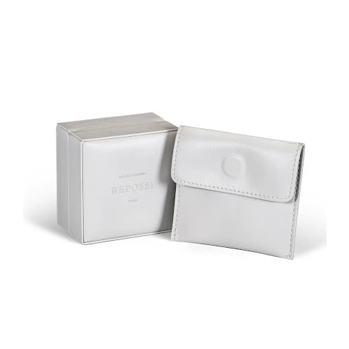 China pure white leather button magnet jewelry ring earrings small cute pouch bag manufacturer
