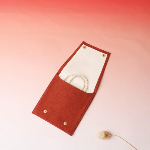 customize Cartier style jewelry bag microfiber pouch bag snap pouch bag jewelry packaging bag