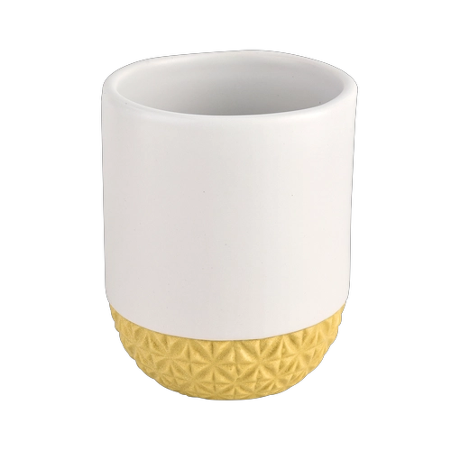 9oz ceramic round candle vessels with colored bottom,Sunny Glassware ...