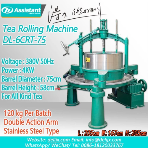 Double Action Rolling Green Tea Leaf Twist Processing Machine