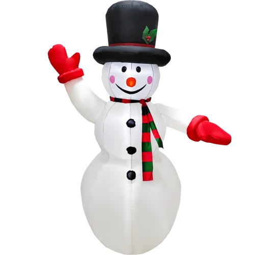 Senmasine Boneco de neve inflável de Natal Luzes LED Explodir Quintal Interior Exterior Festivo Decoração de Natal