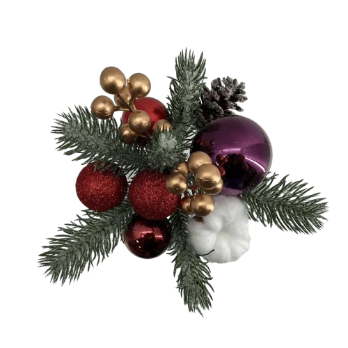 中国 Senmasine グリッター葉付き人工松ピッククリスマスボール松ぼっくり冬クリスマス装飾 Diy 工芸品 メーカー