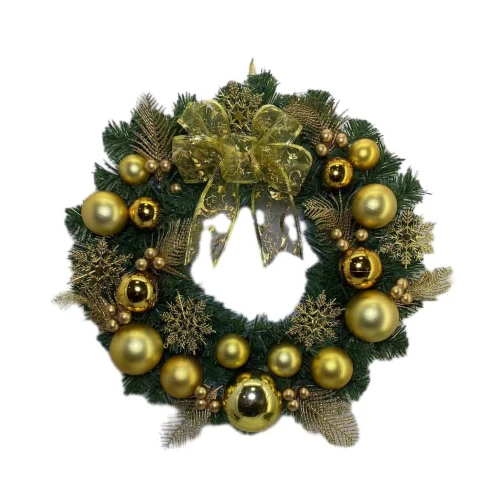 Senmasine 40cm decoração de guirlanda de natal com arcos enfeites decoração de festival porta da frente pendurada