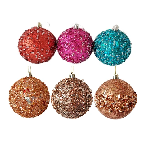 China Senmasine glitter Christmas plastic baubles for hanging holiday decor Shatterproof Special-shaped ornaments ball manufacturer