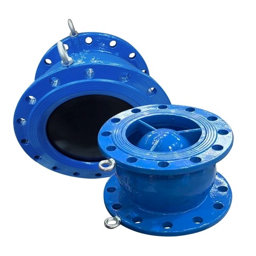 China Axial Flow Check Valve Low Pressure Drop Blue Epoxy Coated OEM ODM Customized for Water Pump Discharge manufacturer