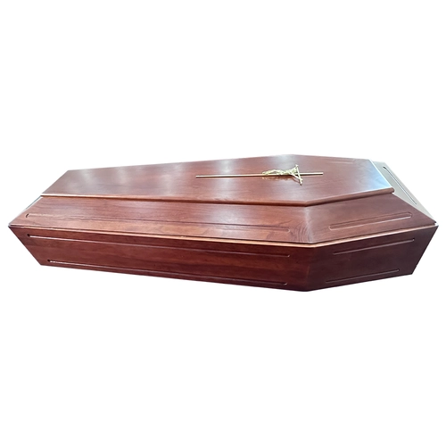 Cina Wholesale European Style Paulownia Solid Wood Coffin Cheap Adult Funeral Urn for Ashes Memorial Brass Product - COPY - bji57n produttore