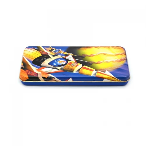 Rectangular tin box with lid