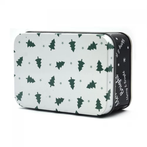 Metal Tin Box with Hinge Lid or Cosmetic Candy Lip Balm Gummy Perfume Cologne Jewerly Tea Cookie Cake Storage 105x105x130MM - COPY - e7s2v2