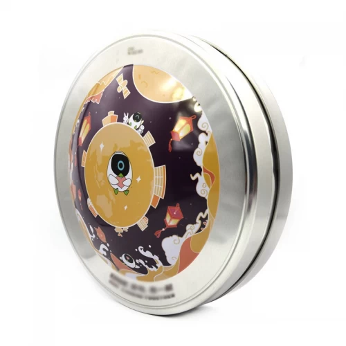 China Round Biscuit Metal Tin Can Factory