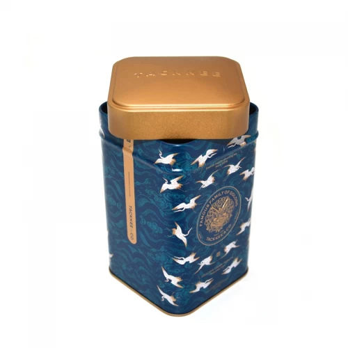 Custom Square Health Product Cookies Tin Box