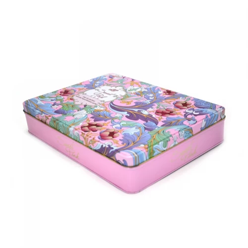 Custom Rectangle Health Product Cookies Tin Box