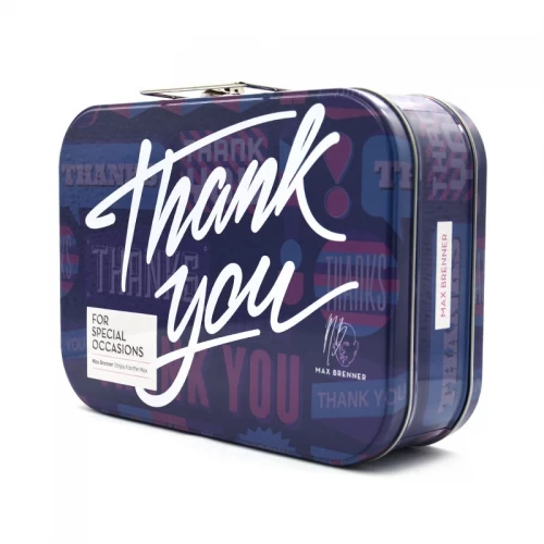 Chinese Supplier Rectangular Gift Handle Lunch Tin Case Wholesale