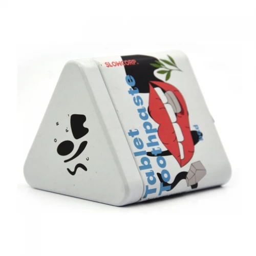Factory Customized Triangles Shape Tin Box Candy Cookie Chocolate Packaging Metal Tin Can