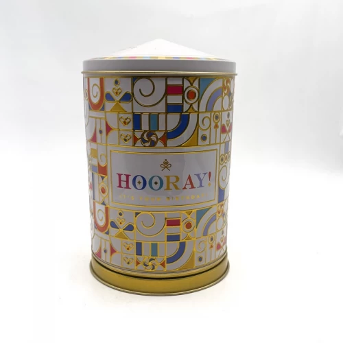 カスタムクリスマスミュージックカルーセルチョコレート缶箱