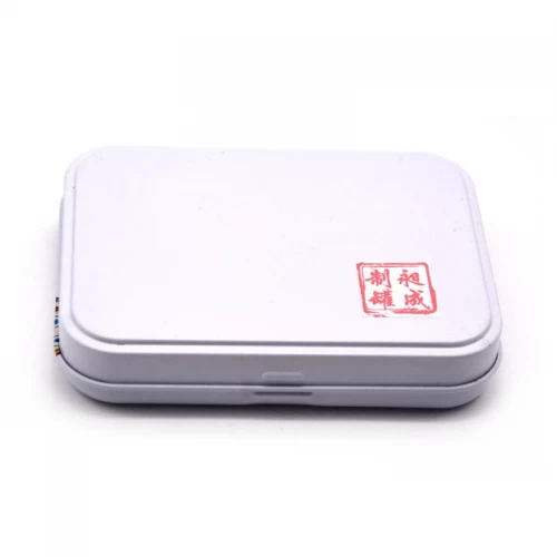 Customizable Eco-Friendly Tin Box Recyclable Metal Tin Case With Hinge Lid