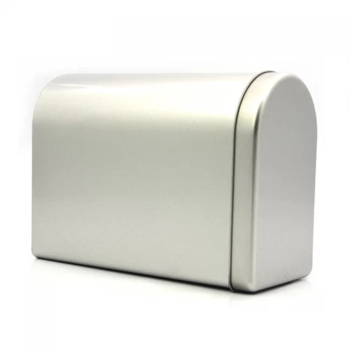 Manufacturer Mailbox Shape Tin Box With Hinged Lid