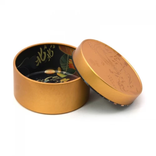 Custom Large Round Tin Box Food Candle Storage Tin Can