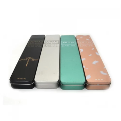 Custom Printed Rectangular Metal Tin Pencil Case Box