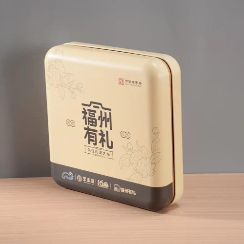 Custom Printed Square Food Tin Box Packaging