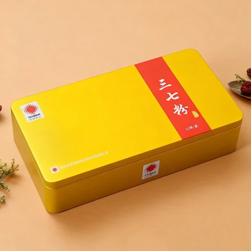 Factory Customized Rectangular Food Packaging Metal Tin Container
