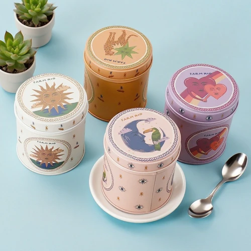Customized Double-Sided Printing Round Tin Box Packaging