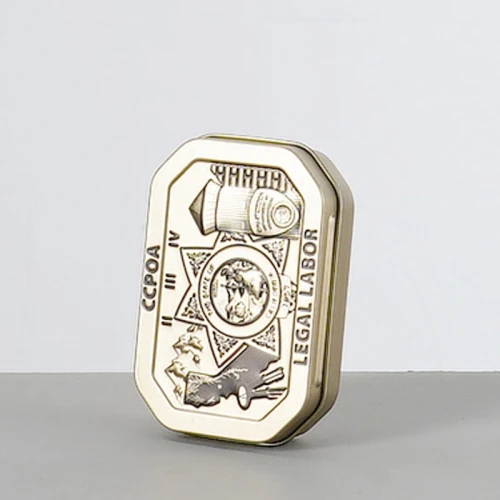 Custom Hinged Lid Metal Tin Box