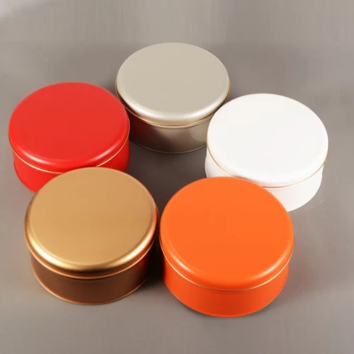 Wholesale Round Tin Box Packaging Metal Containers
