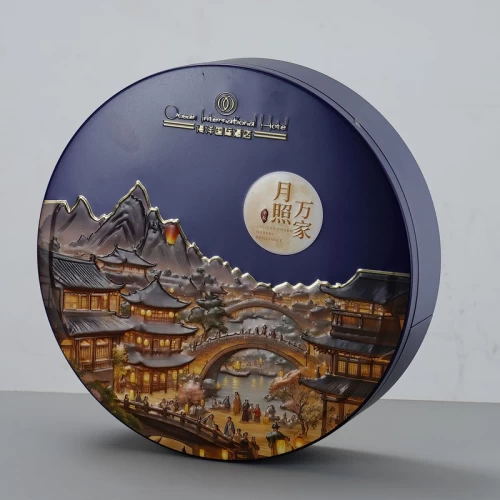 Custom Printed Round Tin Box Packaging Metal Boxes