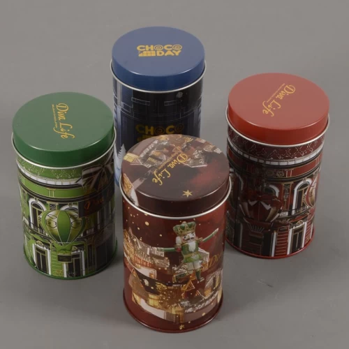 Custom Printed Round Tin Containers