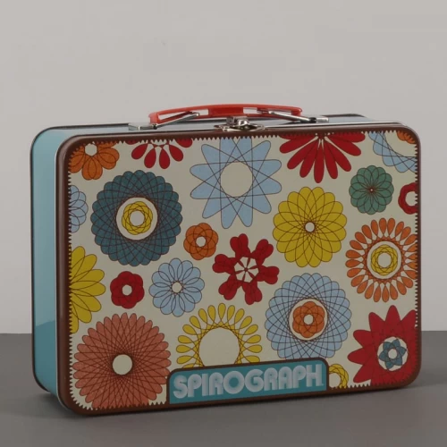 Custom Printed Rectangular Handle Gift Tin Box