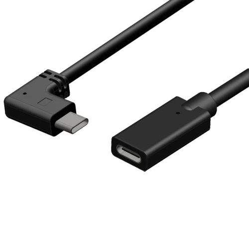 直角USB 3.2 Type-C拡張ケーブルメーカー90度USB C男性から女性USB Cケーブル