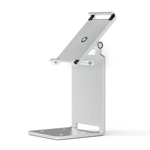 Aluminum 2-in-1 Tablet & POS Display Stand – Rotatable Desktop & Counter Mountable Stand
