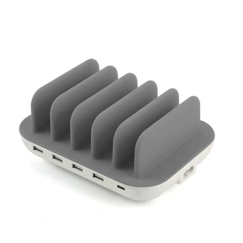 50W Multi-Ports USB-laadstation-5-poorts desktop Smart Charger voor meerdere apparaten | Factory OEM -levering