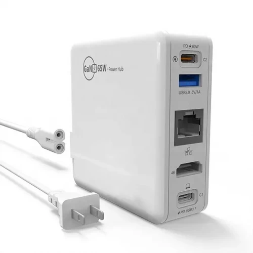 35W GAN USB-C naar HDMI 4K Docking Station met 5 poorten-Super Fast Charging & Ethernet Hub