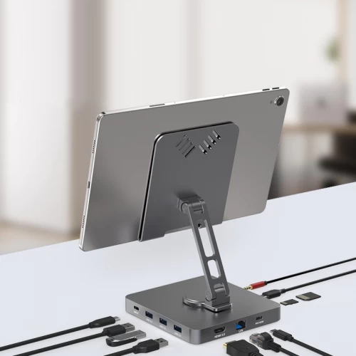 USB-C Multiport Docking Station Stand voor tablet en telefoon-7-in-1 /8-in-1 /9-in-1 | OEM Factory Supply