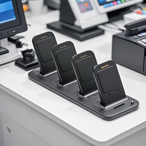 5 ports Pogo Pin Station de chargement pour les appareils POS mobiles - Dock de charge compact et portable