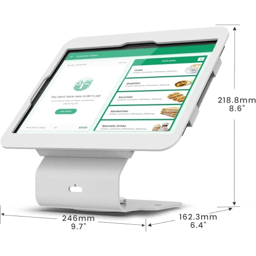 Kiosk POS Tablet Stand for iPad 10th Gen 10.9” & 11” | 360° Swivel Retail iPad Stand