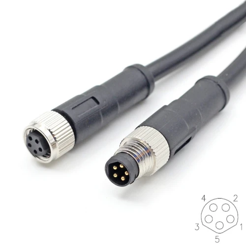 M8 B-coding cable China supplier,m8 4 pin female cable China ...