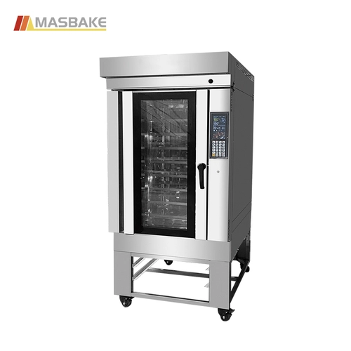 Four à convection à gaz de boulangerie Four à chariot rotatif à 10 plateaux
