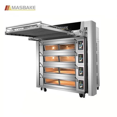 Commercial Electric Baking Deck Oven with Integrated Loader