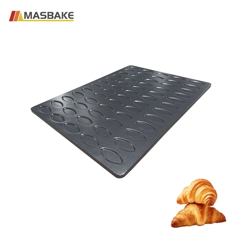 Industrial 60-Mold Croissant Bread Baking Pan