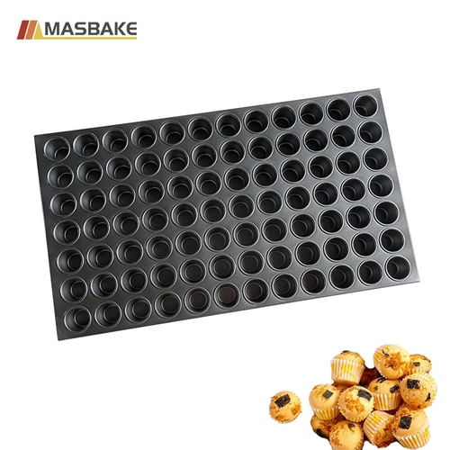 China Industrial Grade 84-Mold Round Cupcake Baking Pan manufacturer