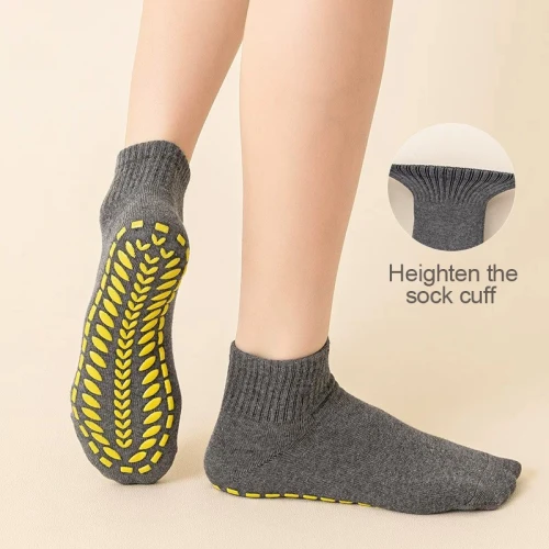 Professional Trampoline Socks Custom Fit - Silicone Grip Dots for Gym/Fitness