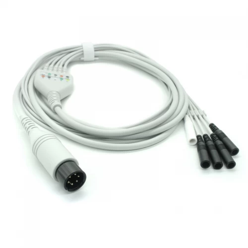 China Bewakings-ECG-kabel EEG EKG-kabel met afleidingsdraden voor patiëntmonitors uit de M-serie fabrikant